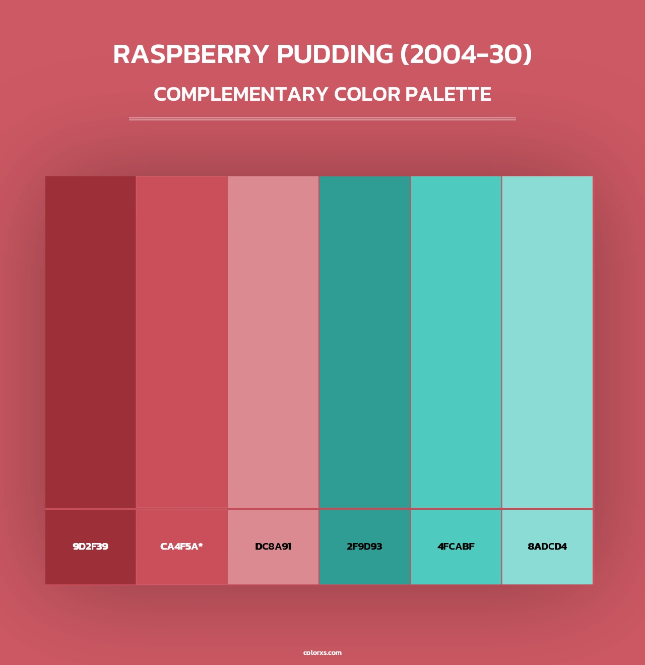 Raspberry Pudding (2004-30) - Complementary Color Palette