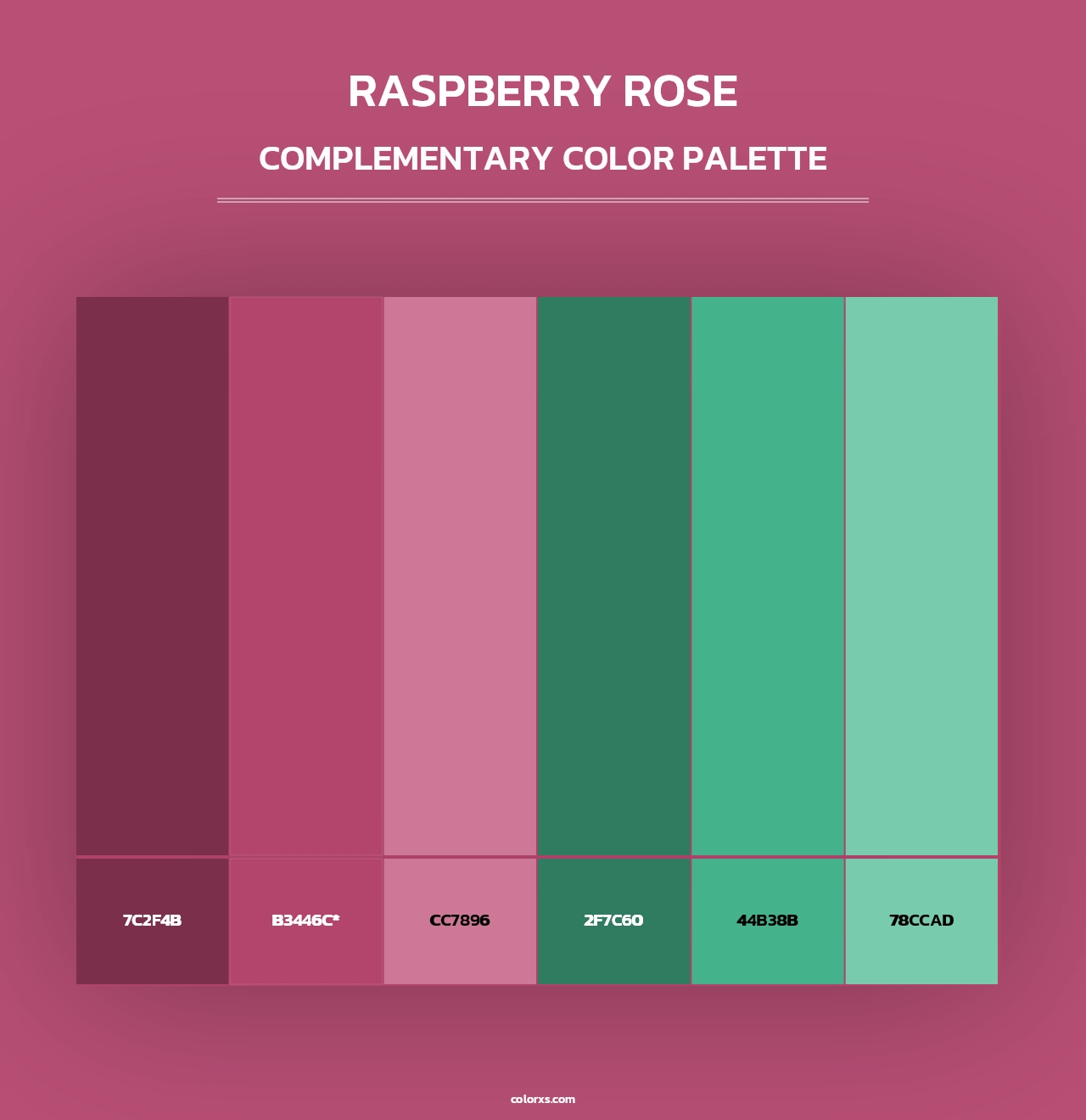 Raspberry Rose - Complementary Color Palette
