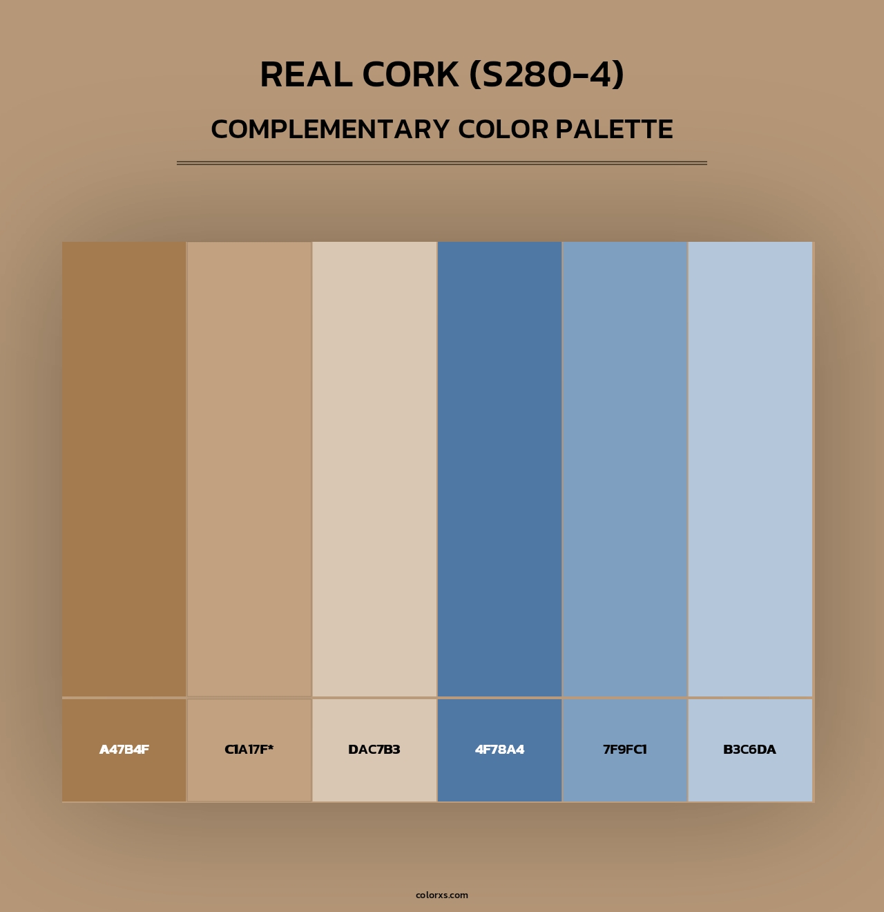 Real Cork (S280-4) - Complementary Color Palette