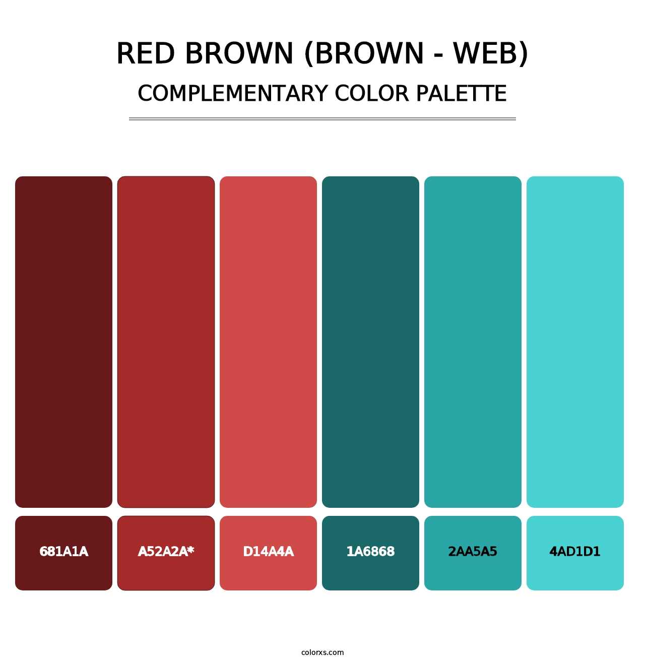 Red Brown (Brown - Web) - Complementary Color Palette