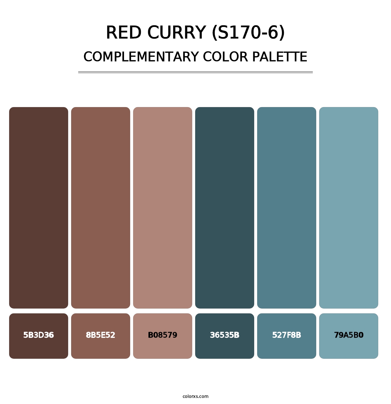 Red Curry (S170-6) - Complementary Color Palette