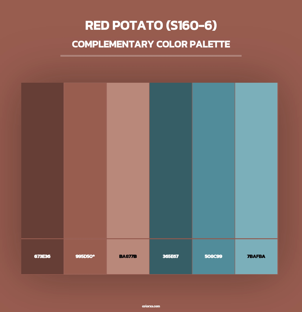 Red Potato (S160-6) - Complementary Color Palette