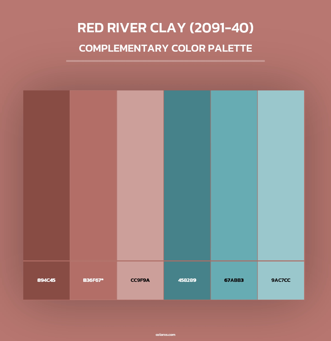 Red River Clay (2091-40) - Complementary Color Palette