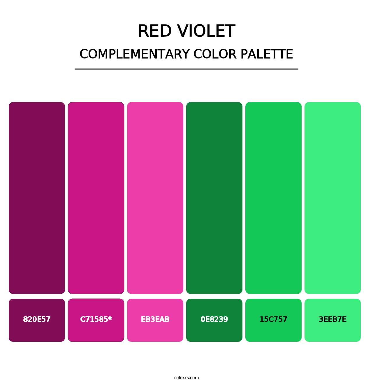Red Violet - Complementary Color Palette