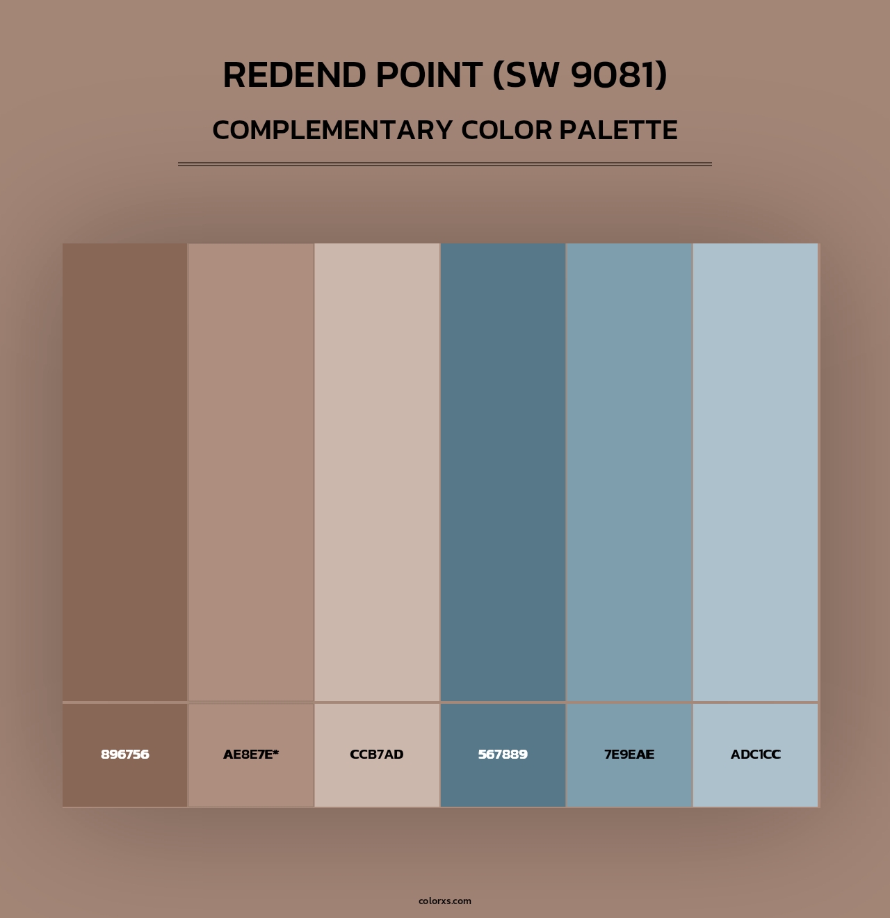 Redend Point (SW 9081) - Complementary Color Palette