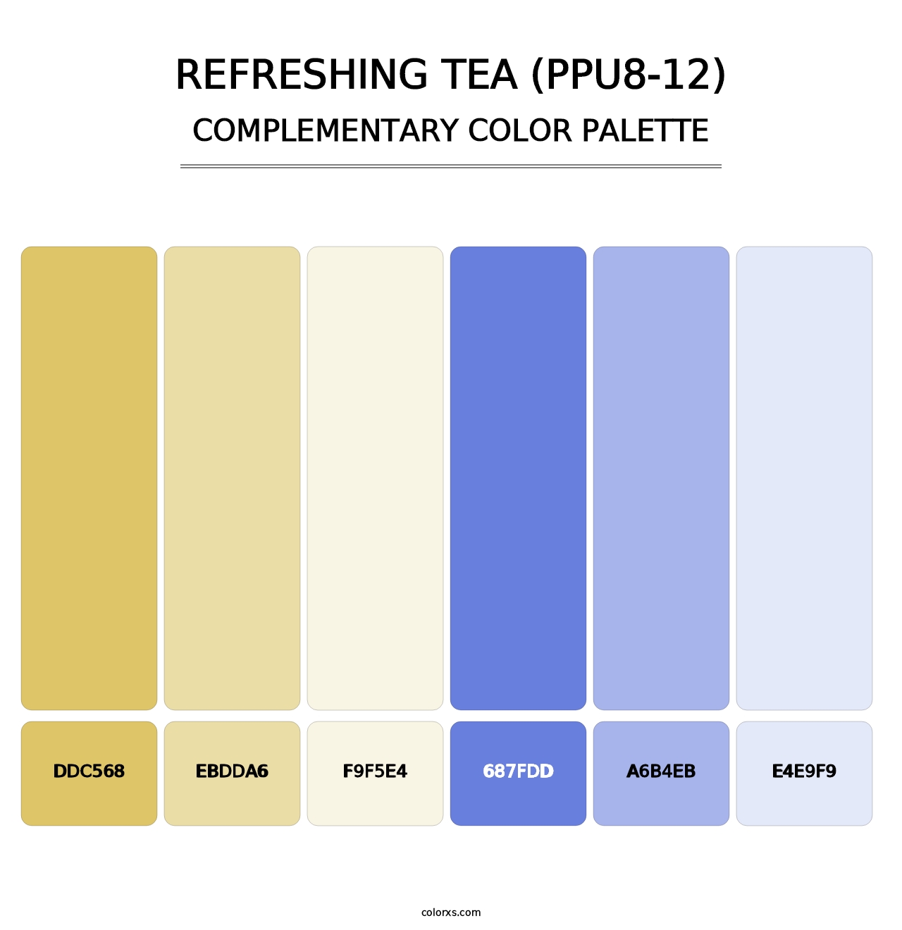 Refreshing Tea (PPU8-12) - Complementary Color Palette