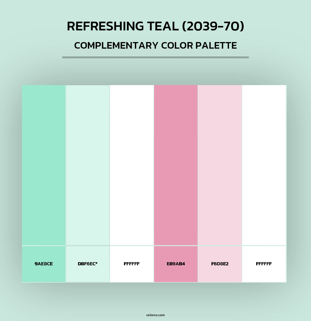 Refreshing Teal (2039-70) - Complementary Color Palette