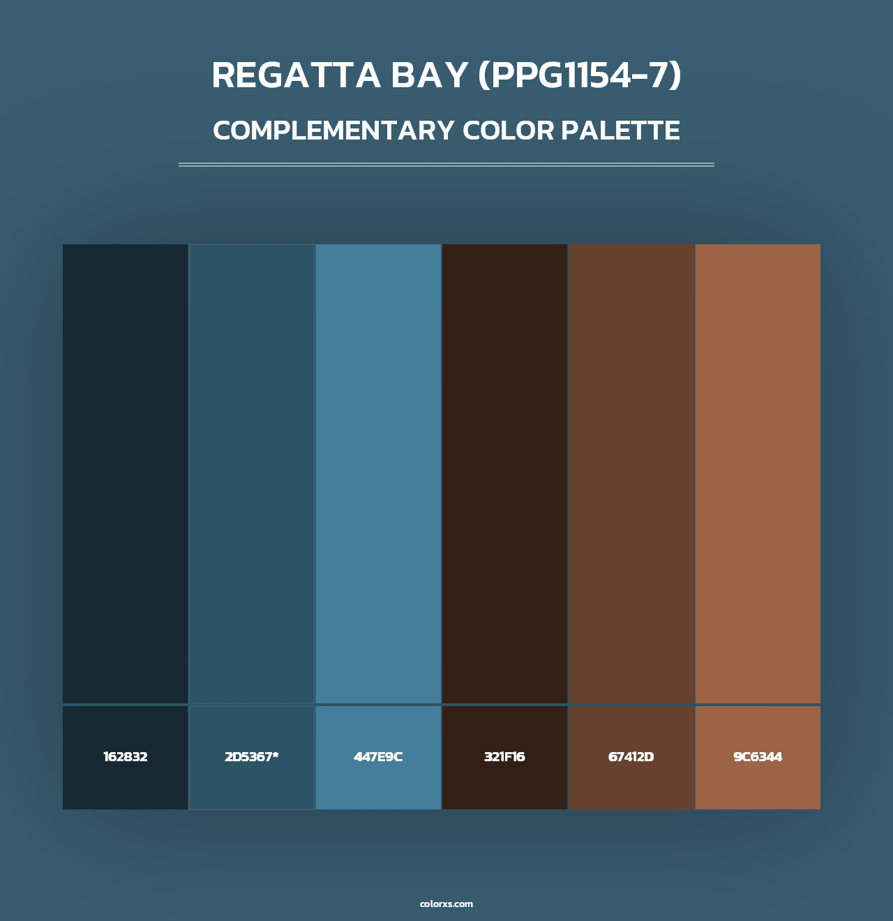 Regatta Bay (PPG1154-7) - Complementary Color Palette