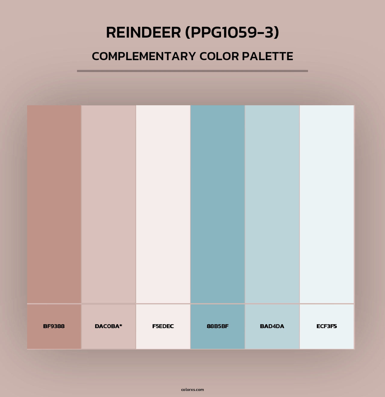 Reindeer (PPG1059-3) - Complementary Color Palette