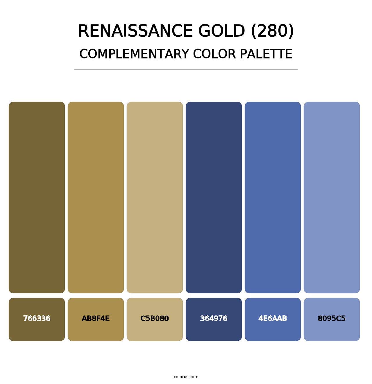 Renaissance Gold (280) - Complementary Color Palette