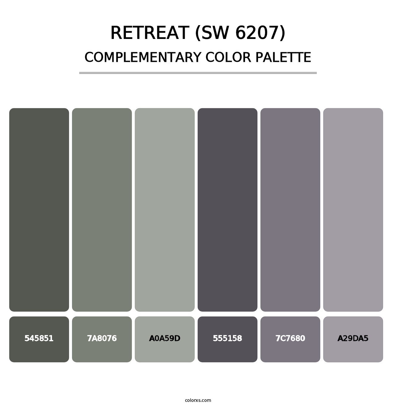 Retreat (SW 6207) - Complementary Color Palette