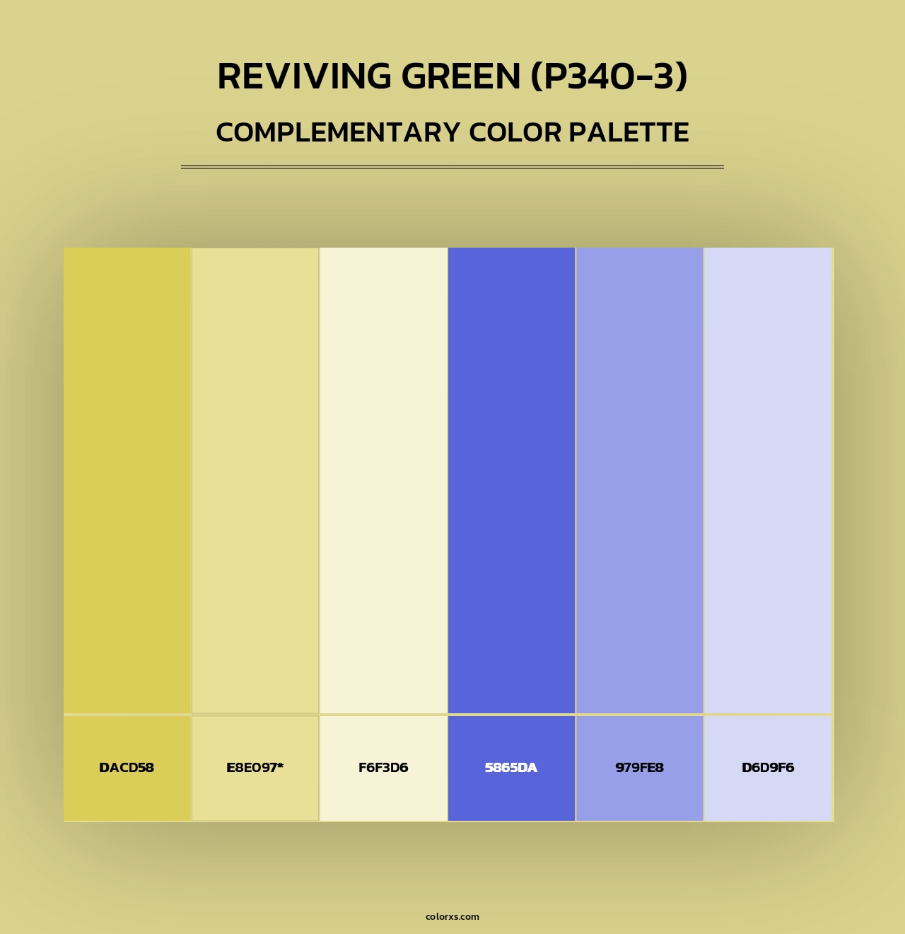 Reviving Green (P340-3) - Complementary Color Palette