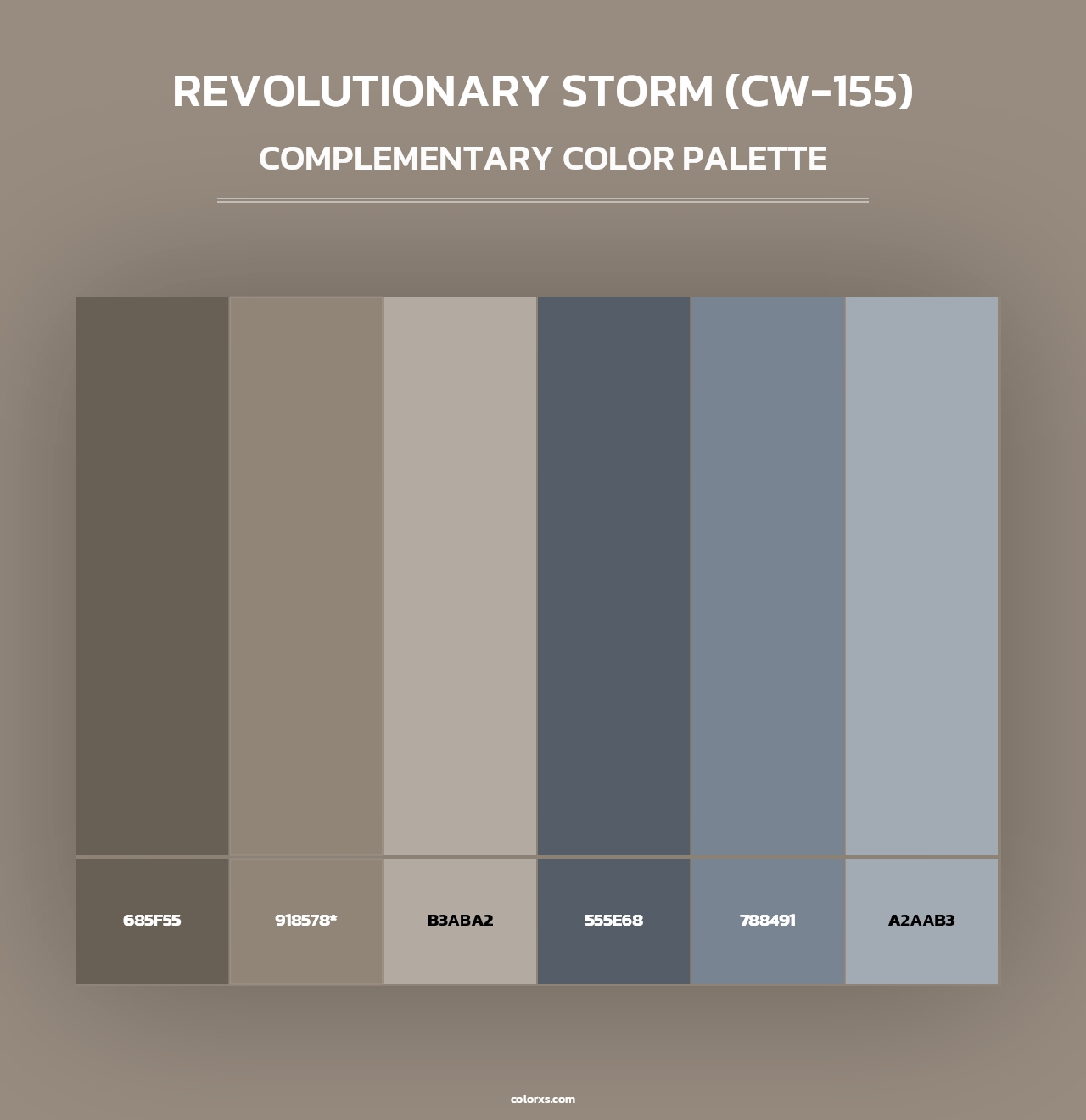 Revolutionary Storm (CW-155) - Complementary Color Palette