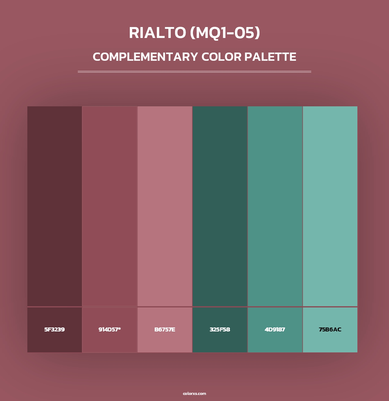 Rialto (MQ1-05) - Complementary Color Palette