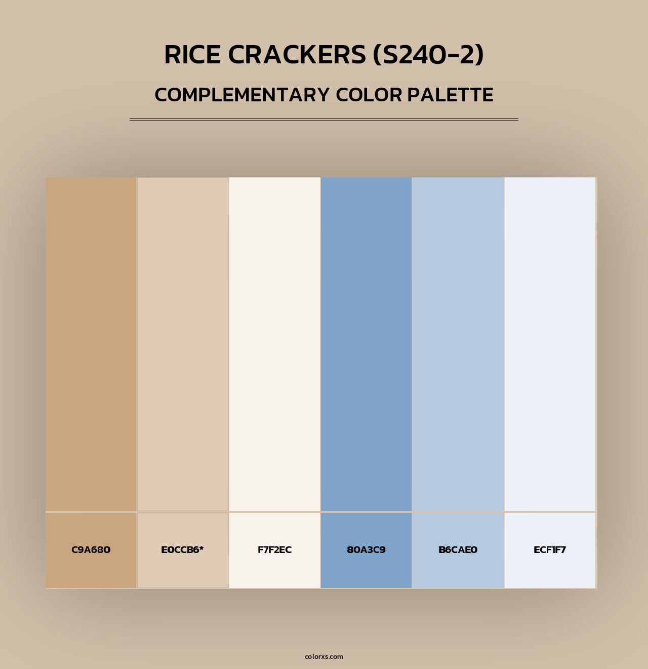 Rice Crackers (S240-2) - Complementary Color Palette