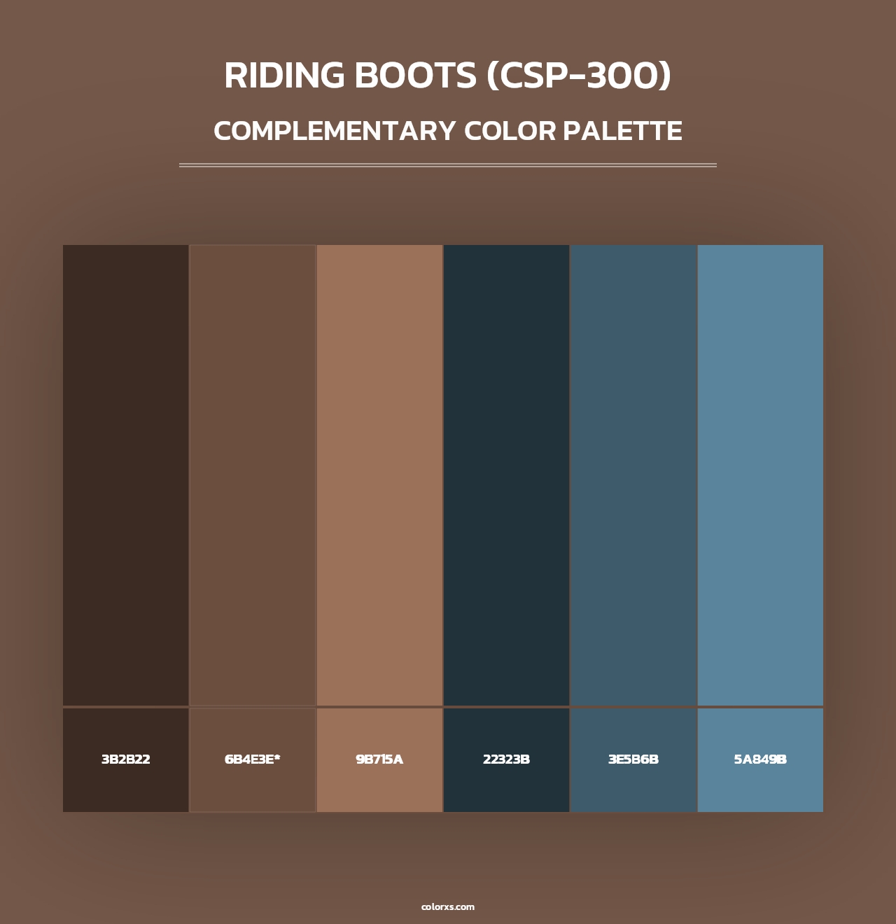 Riding Boots (CSP-300) - Complementary Color Palette