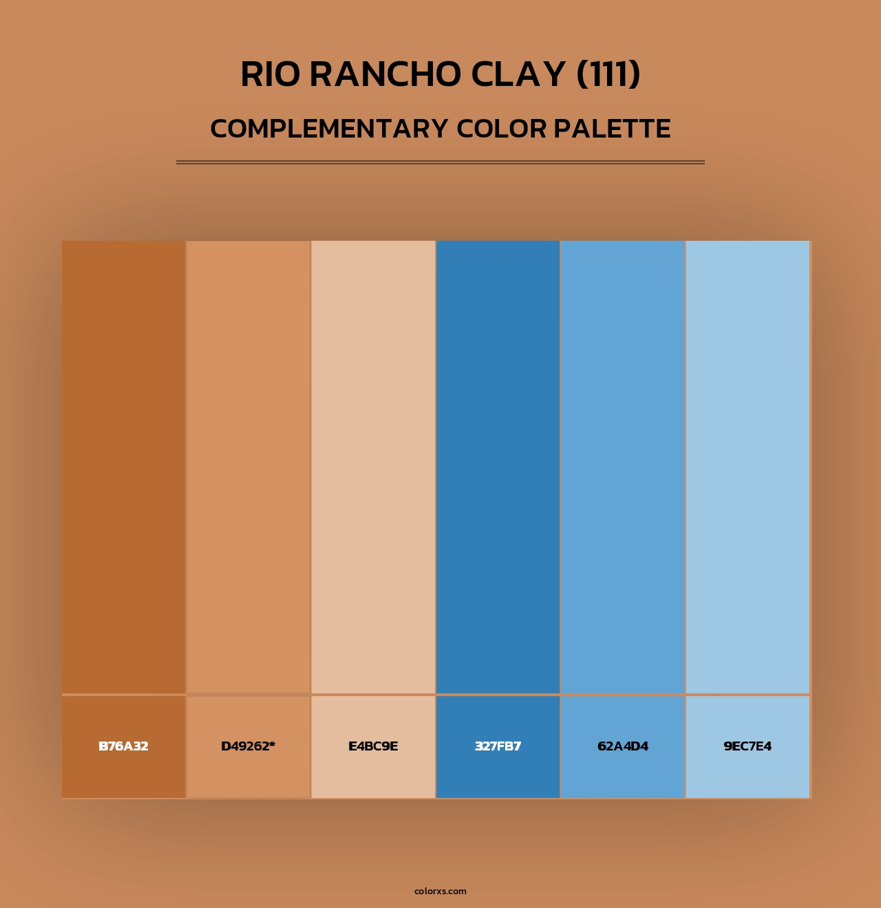 Rio Rancho Clay (111) - Complementary Color Palette