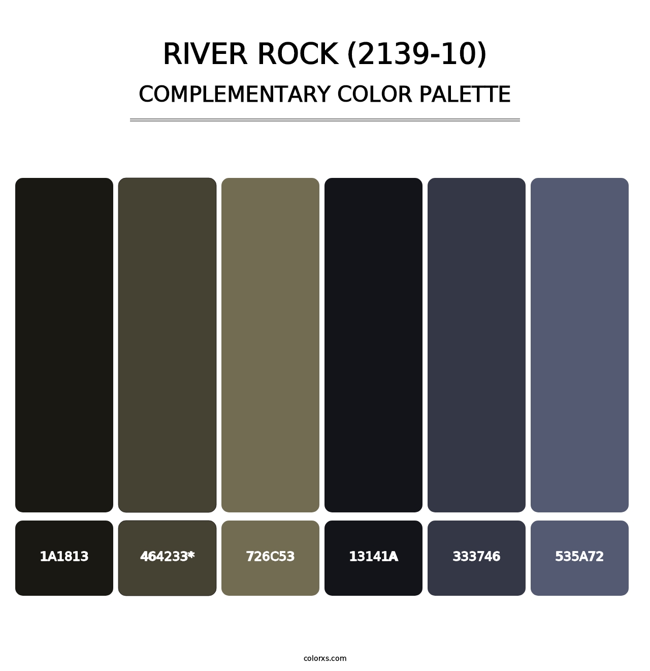 River Rock (2139-10) - Complementary Color Palette