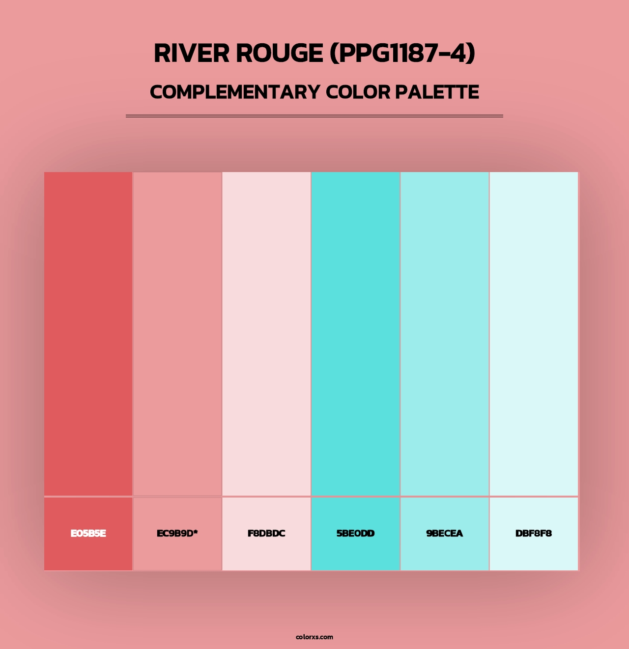 River Rouge (PPG1187-4) - Complementary Color Palette