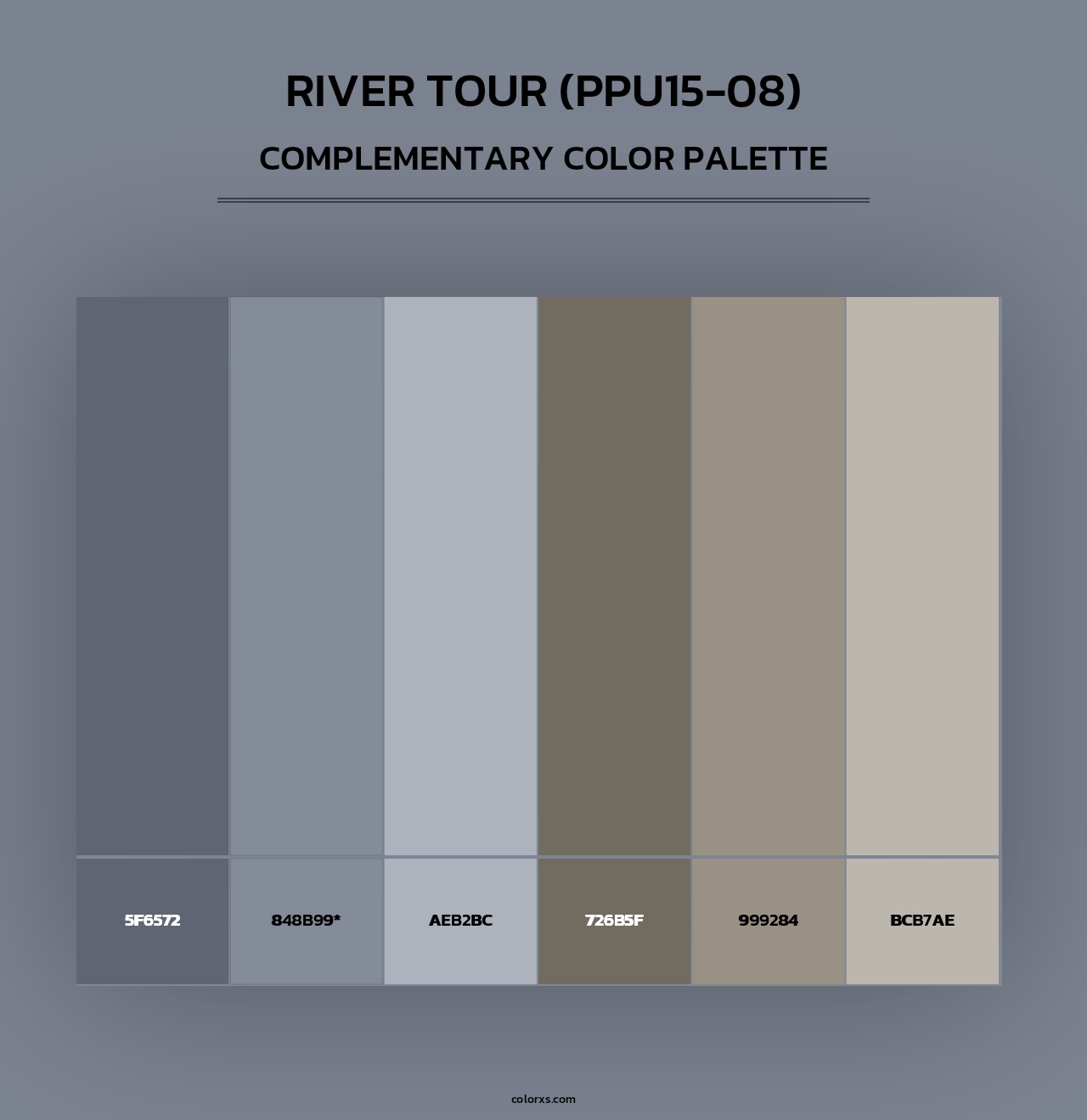 River Tour (PPU15-08) - Complementary Color Palette