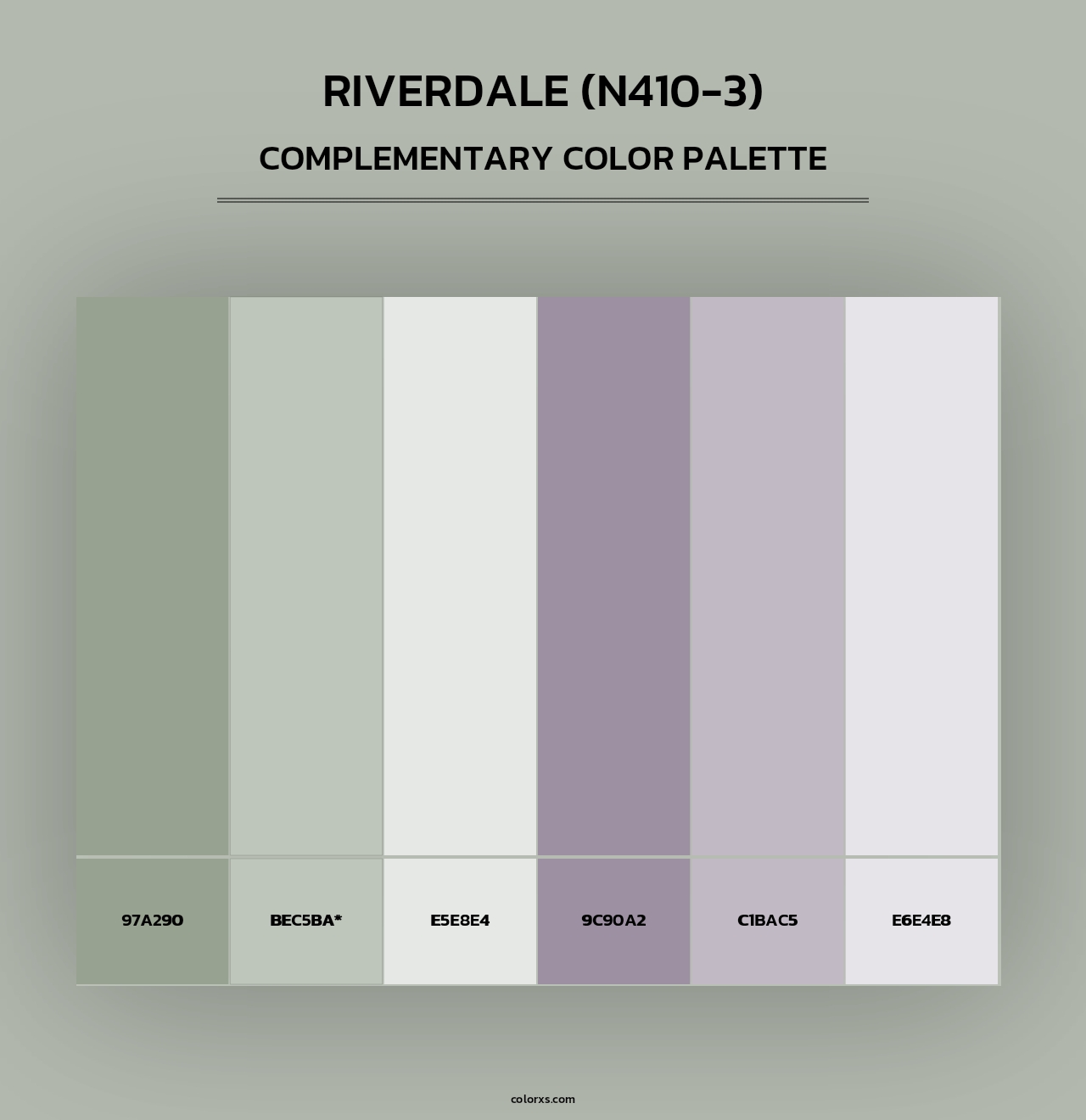 Riverdale (N410-3) - Complementary Color Palette