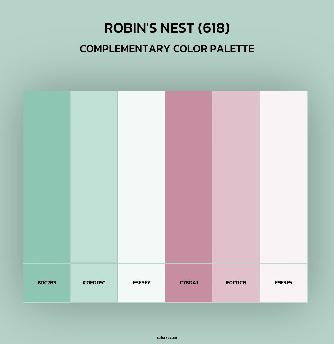 Robin's Nest (618) - Complementary Color Palette