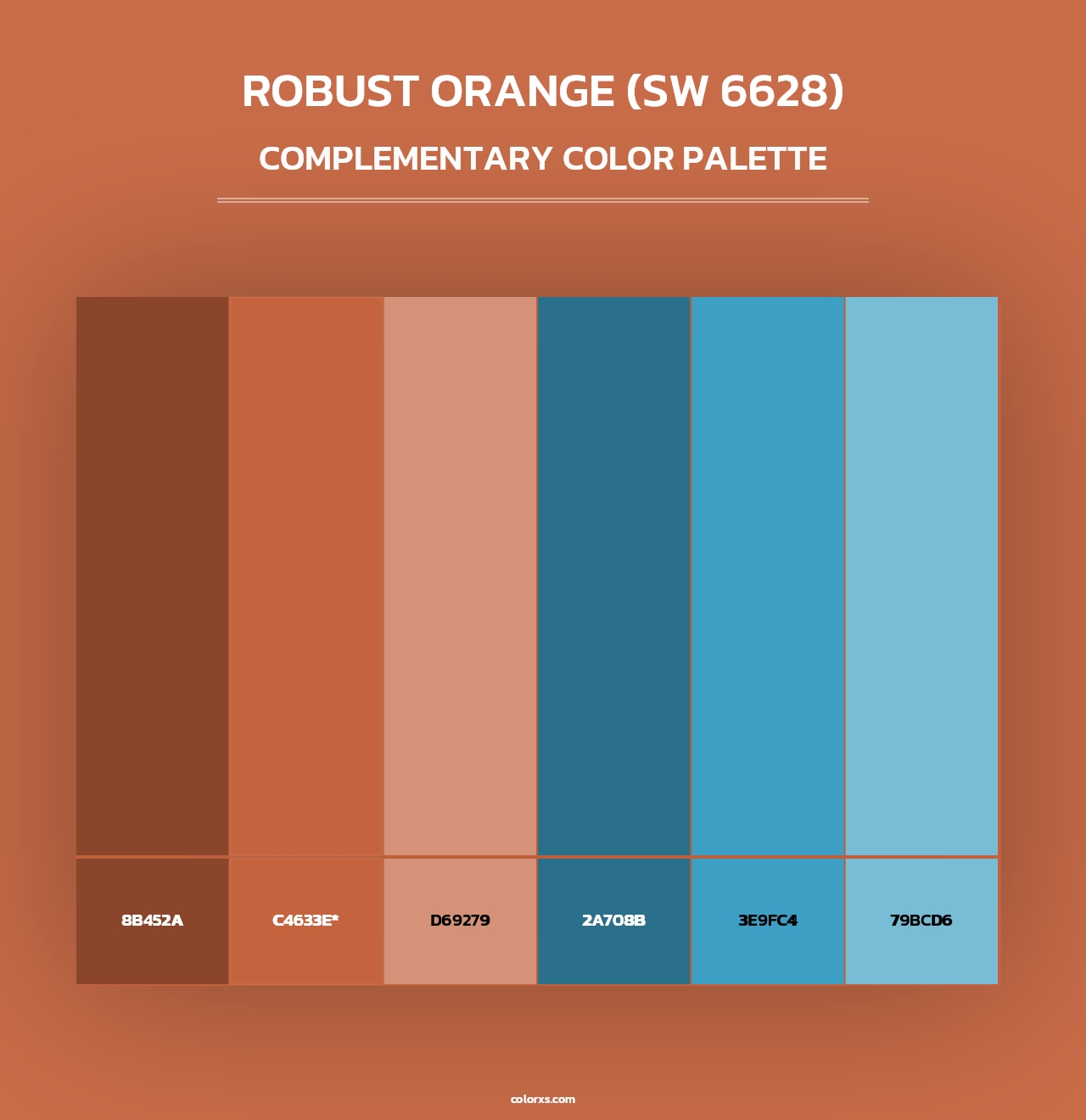 Robust Orange (SW 6628) - Complementary Color Palette