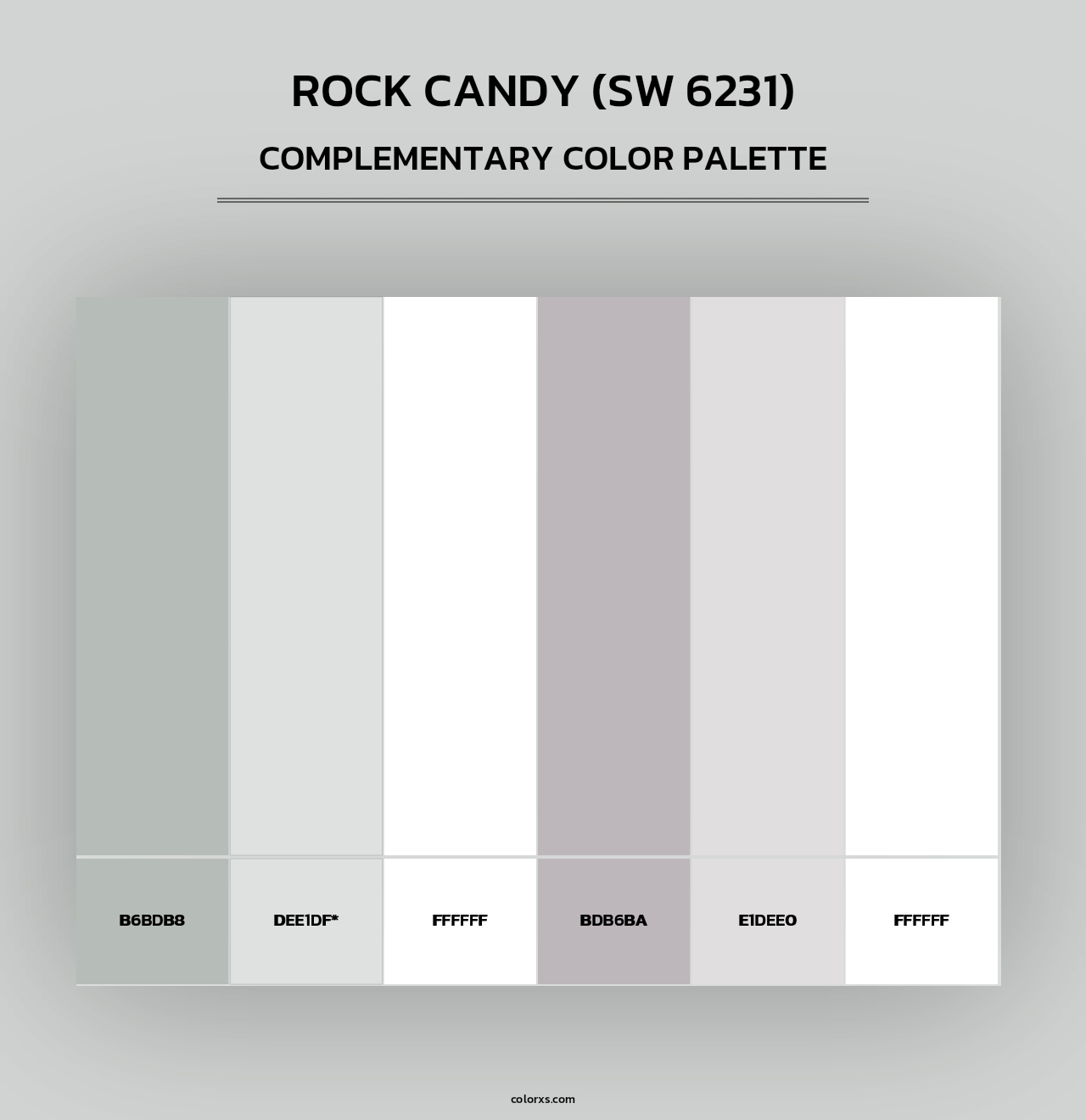 Rock Candy (SW 6231) - Complementary Color Palette