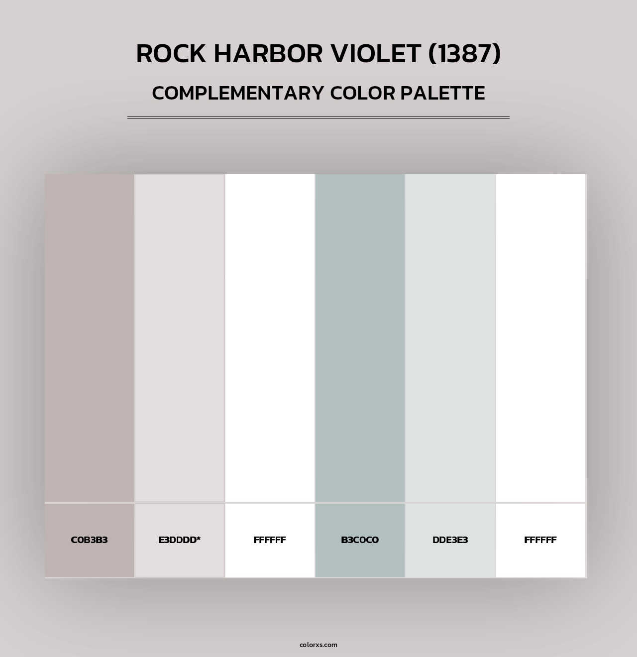 Rock Harbor Violet (1387) - Complementary Color Palette