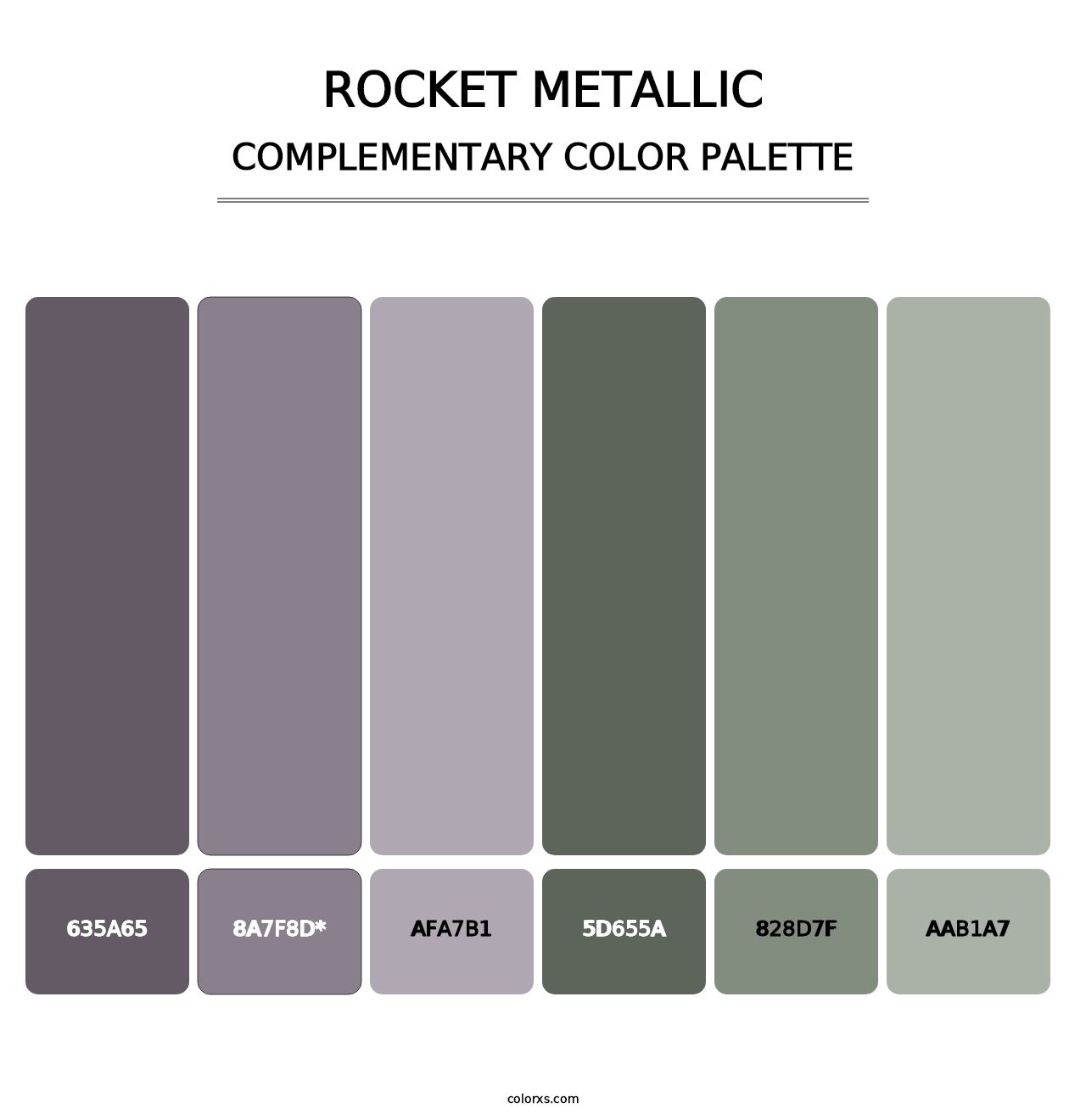 Rocket Metallic - Complementary Color Palette