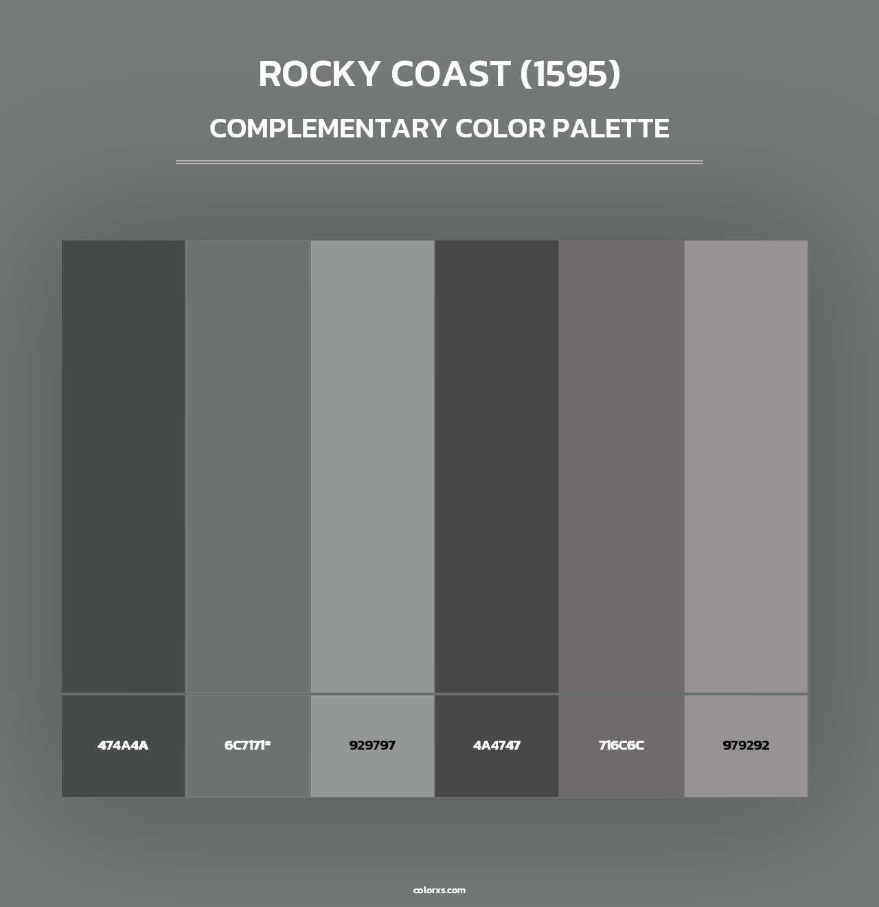 Rocky Coast (1595) - Complementary Color Palette