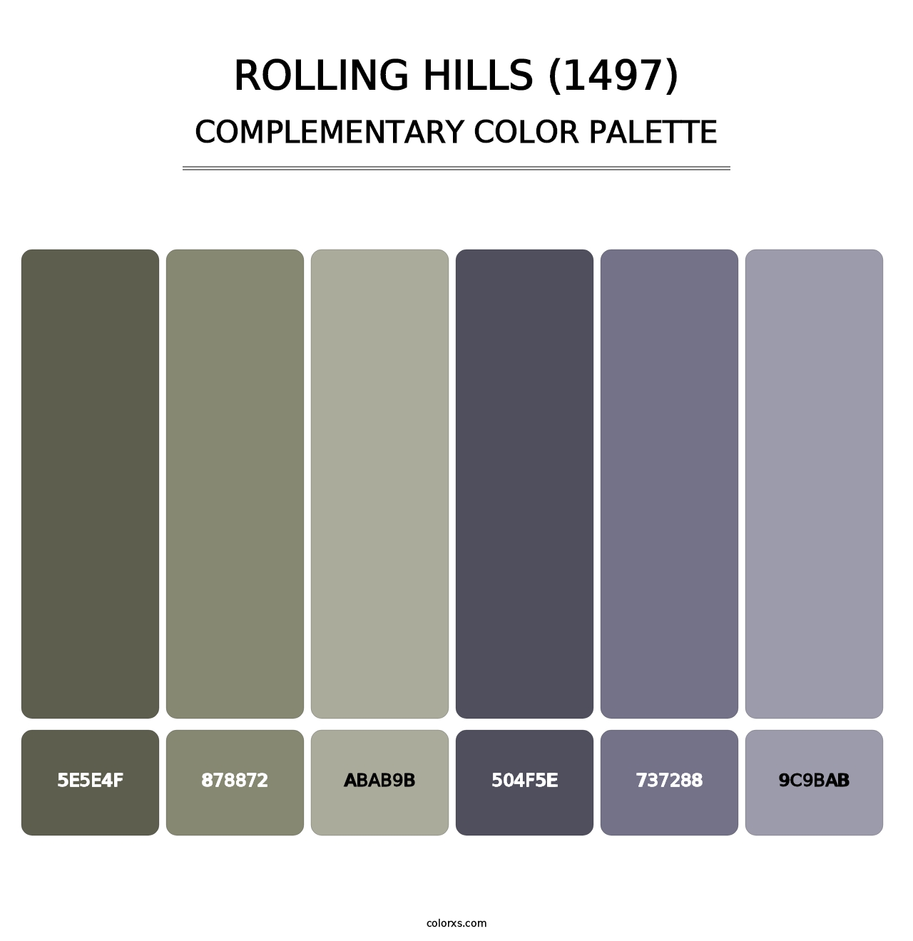 Rolling Hills (1497) - Complementary Color Palette