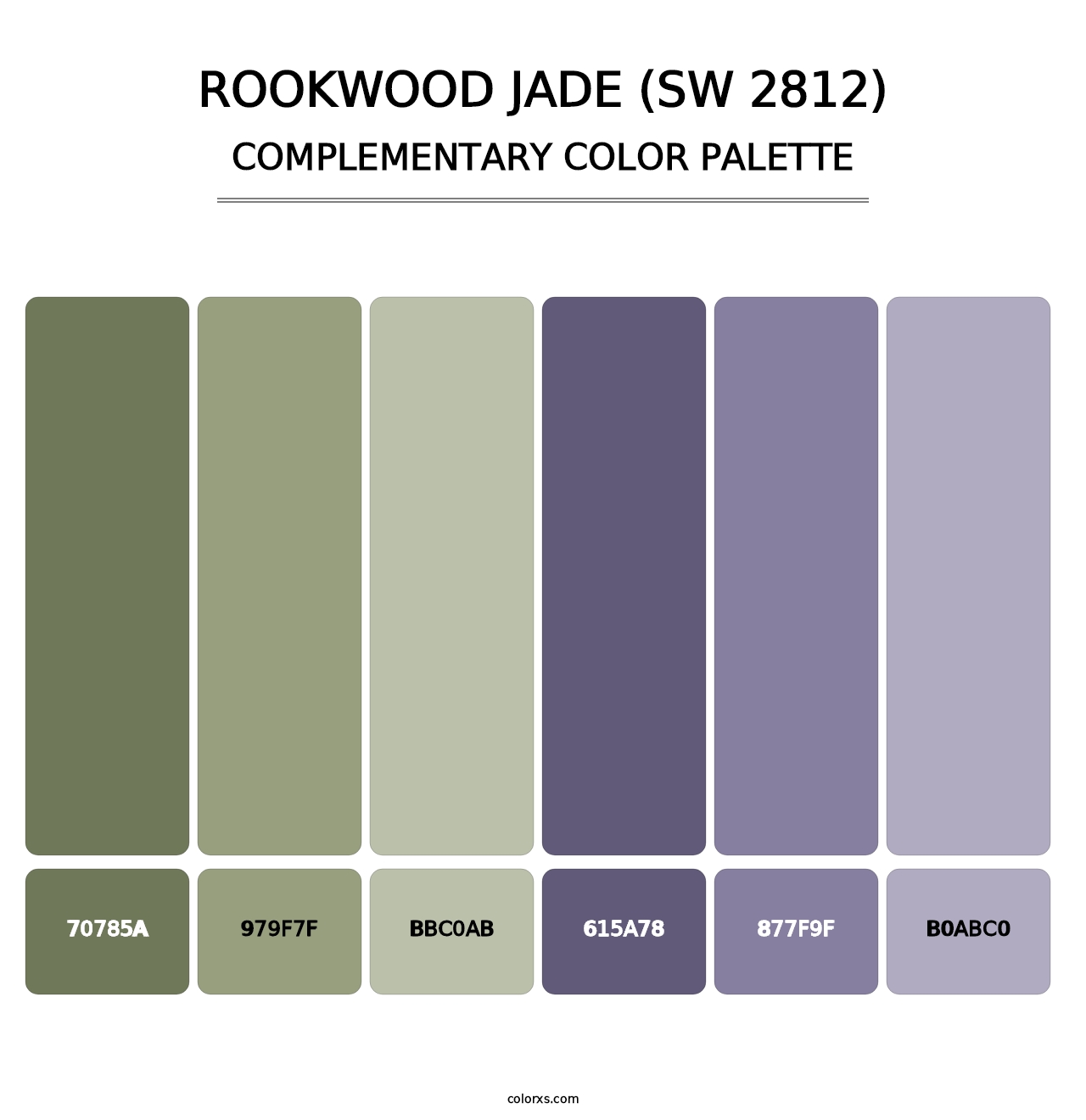 Rookwood Jade (SW 2812) - Complementary Color Palette
