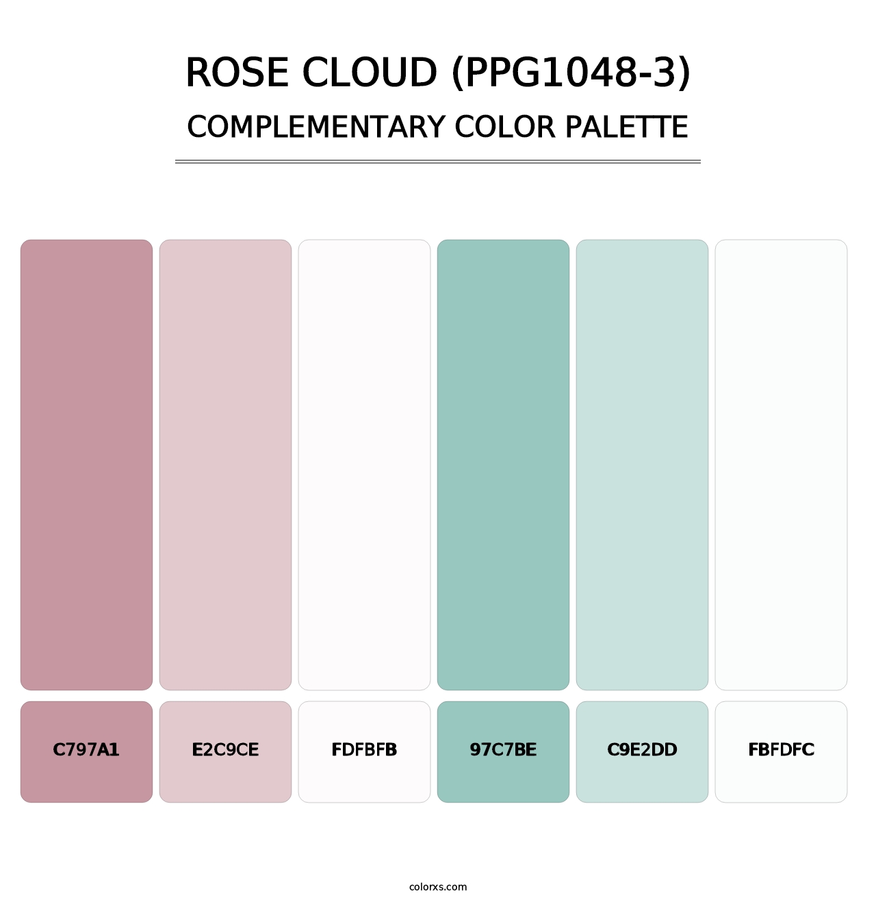 Rose Cloud (PPG1048-3) - Complementary Color Palette