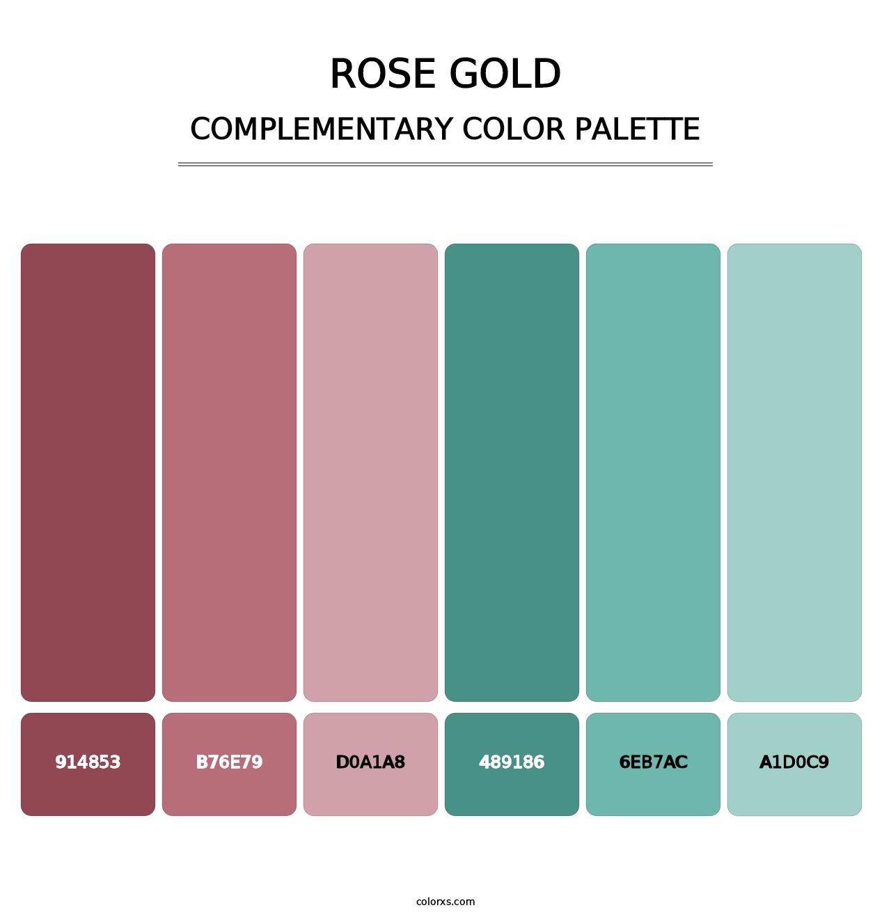 Rose Gold - Complementary Color Palette