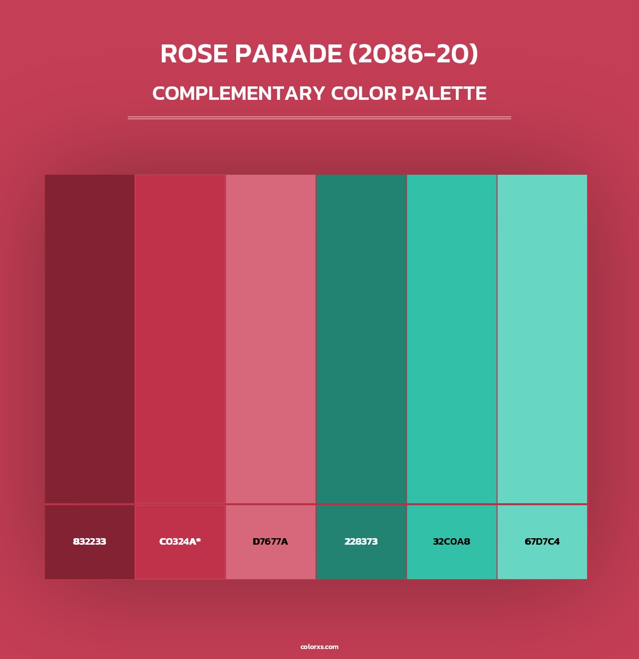 Rose Parade (2086-20) - Complementary Color Palette