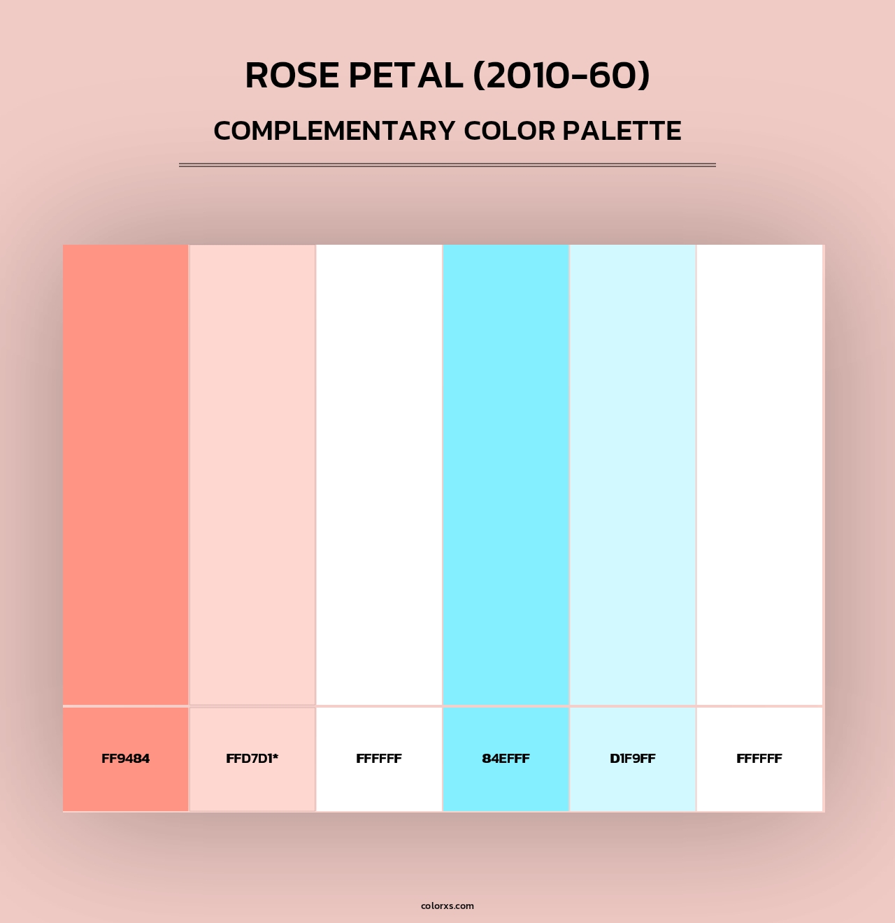 Rose Petal (2010-60) - Complementary Color Palette