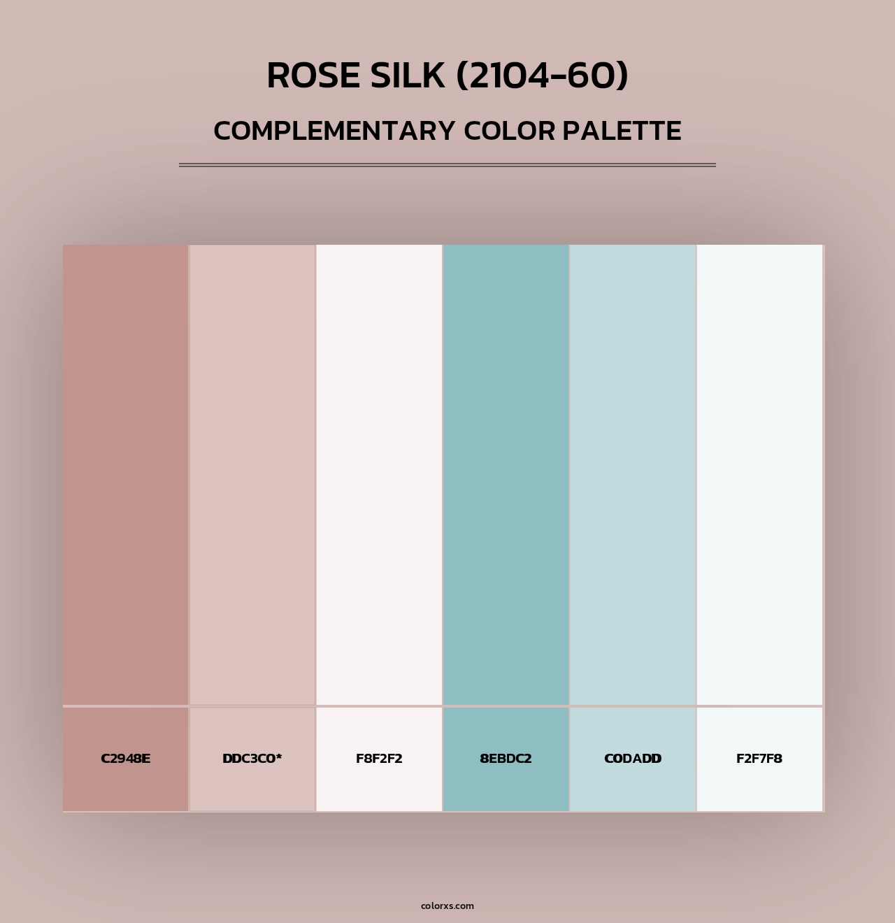 Rose Silk (2104-60) - Complementary Color Palette