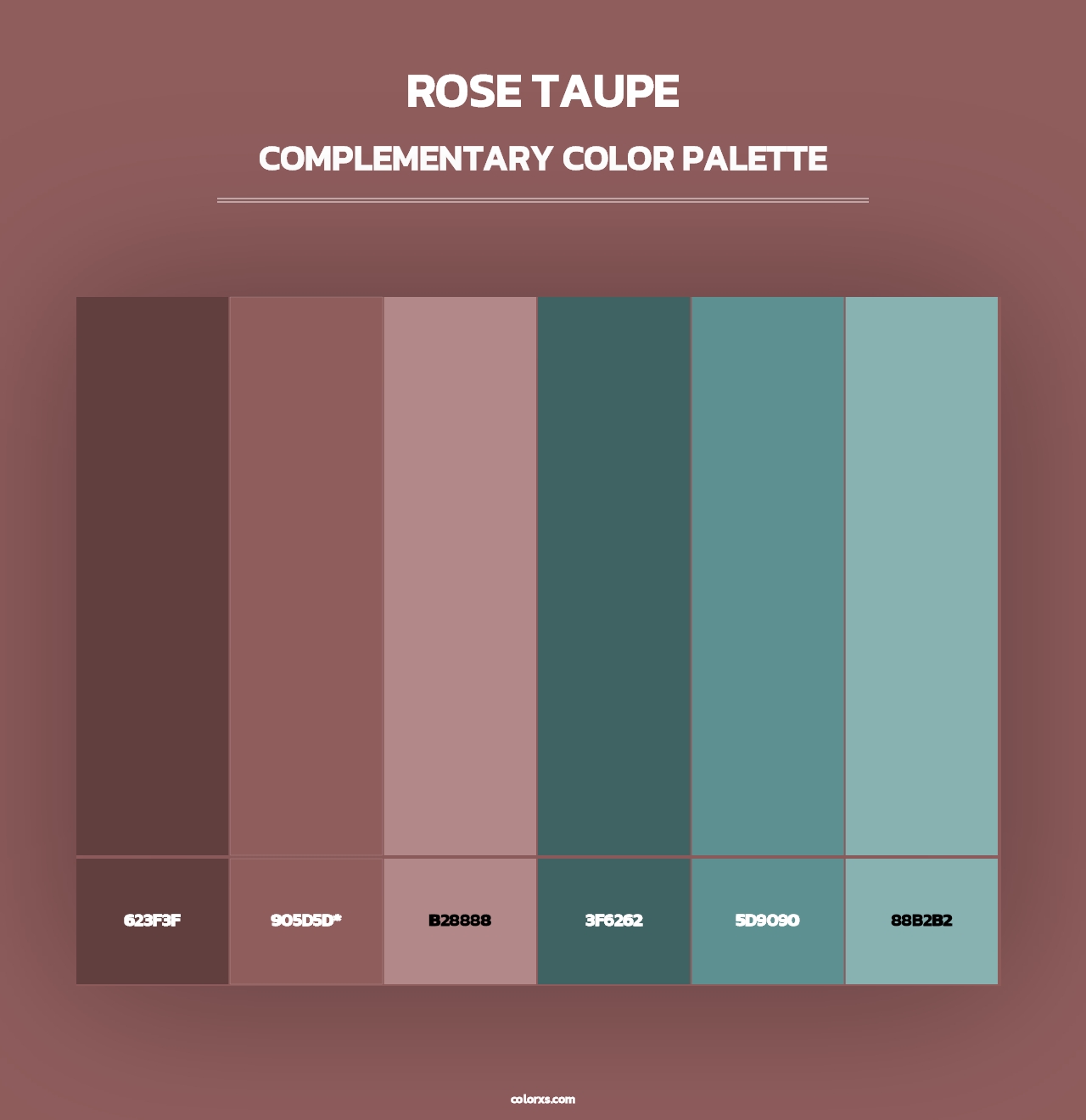 Rose Taupe - Complementary Color Palette