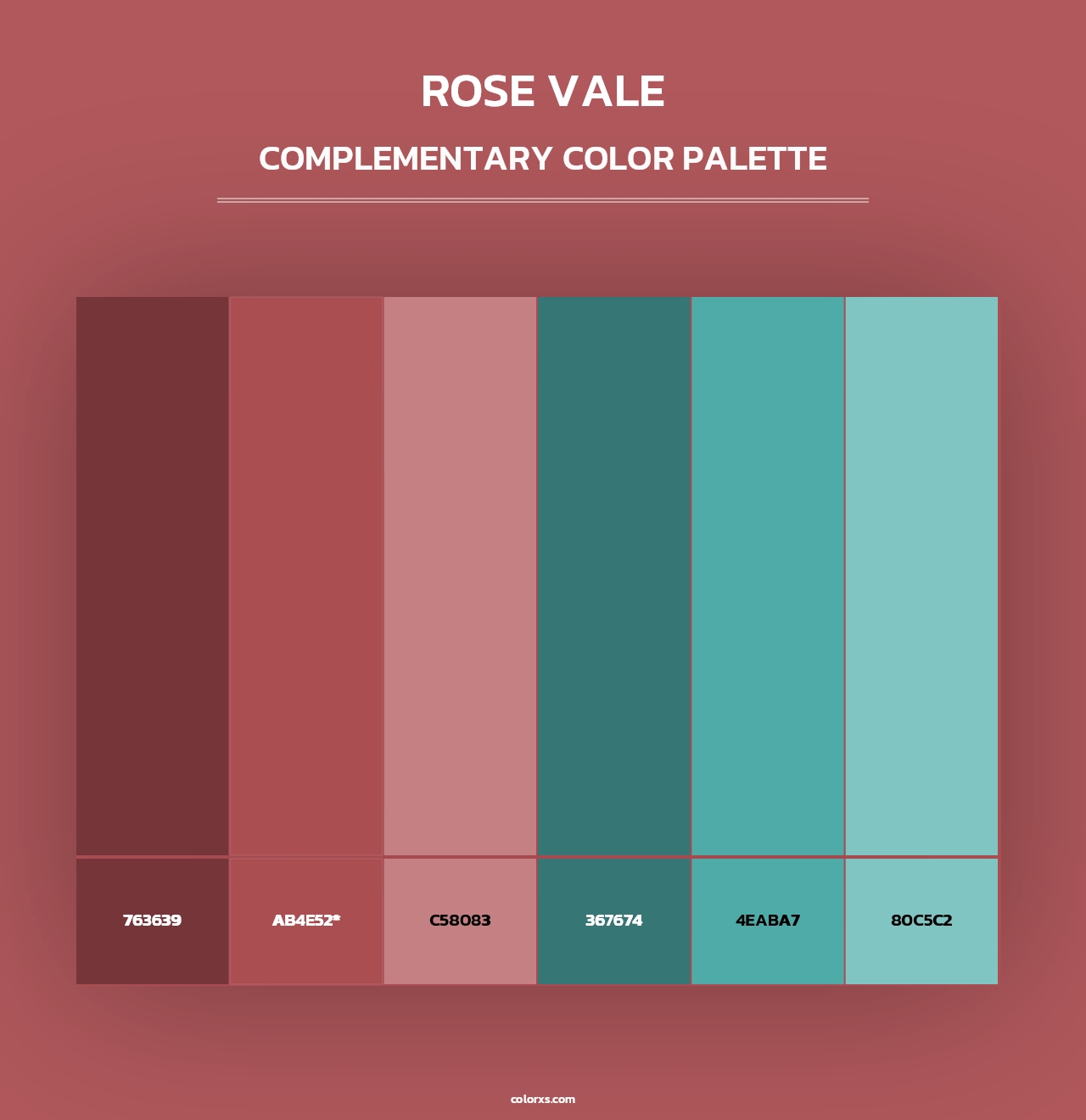 Rose Vale - Complementary Color Palette
