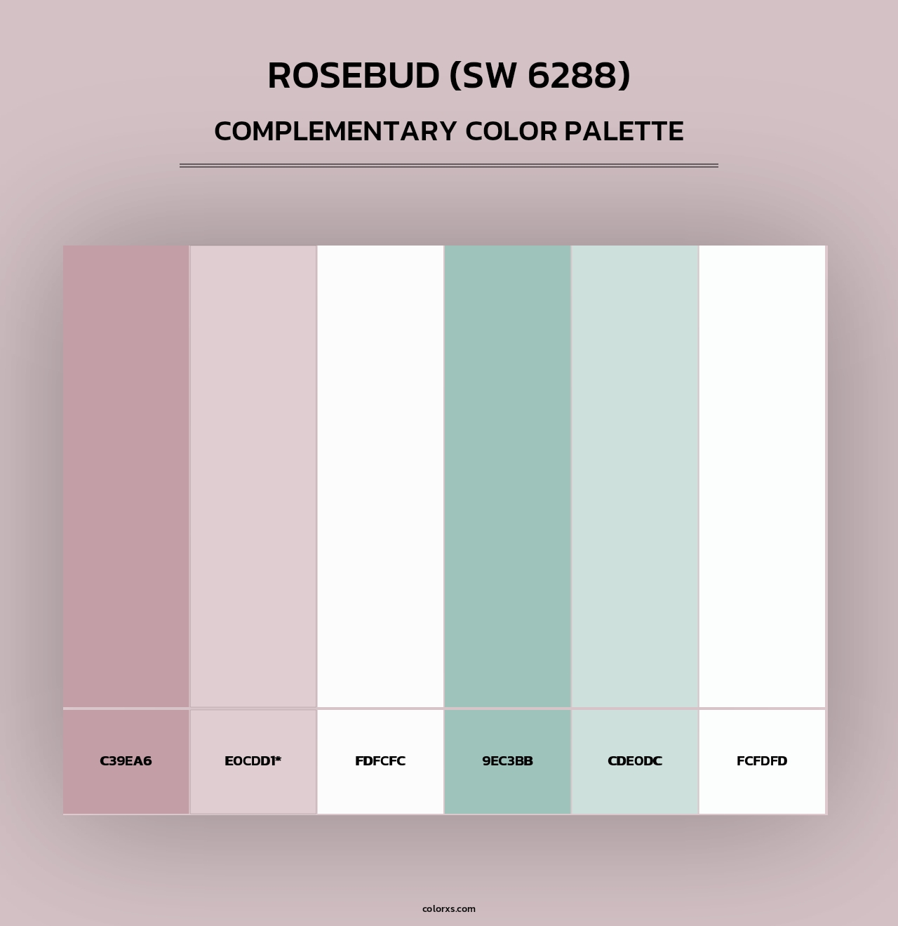 Rosebud (SW 6288) - Complementary Color Palette