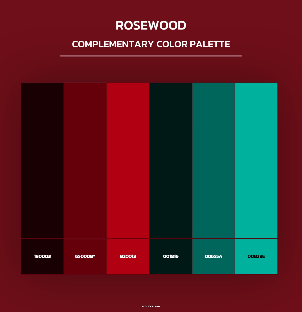 Rosewood - Complementary Color Palette