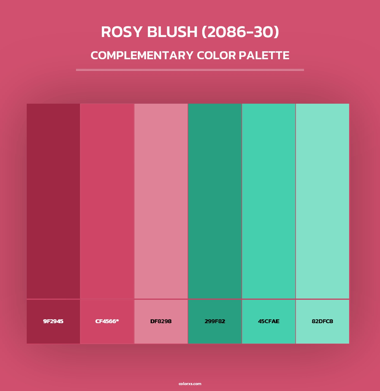 Rosy Blush (2086-30) - Complementary Color Palette