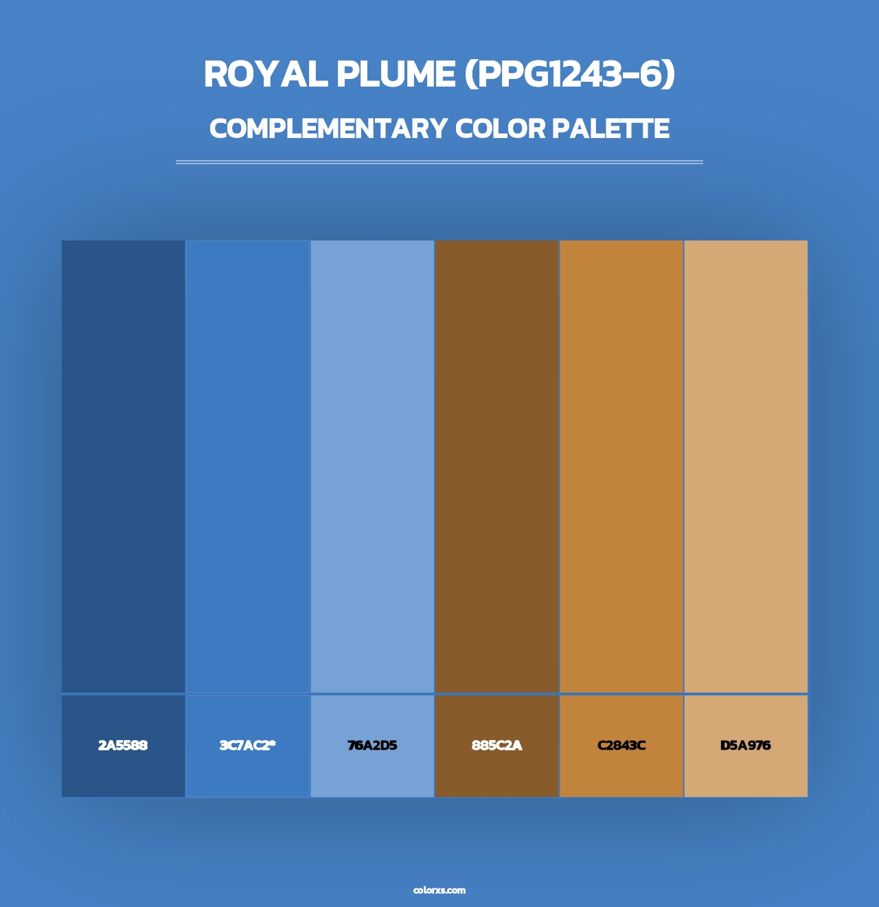 Royal Plume (PPG1243-6) - Complementary Color Palette
