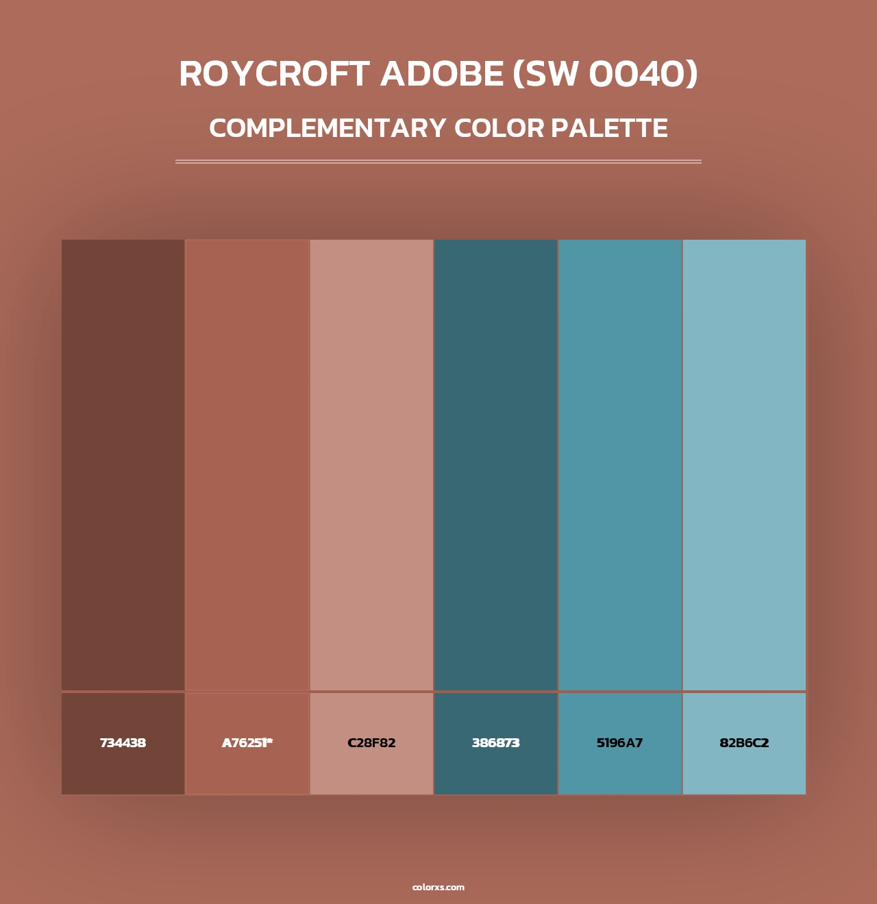 Roycroft Adobe (SW 0040) - Complementary Color Palette