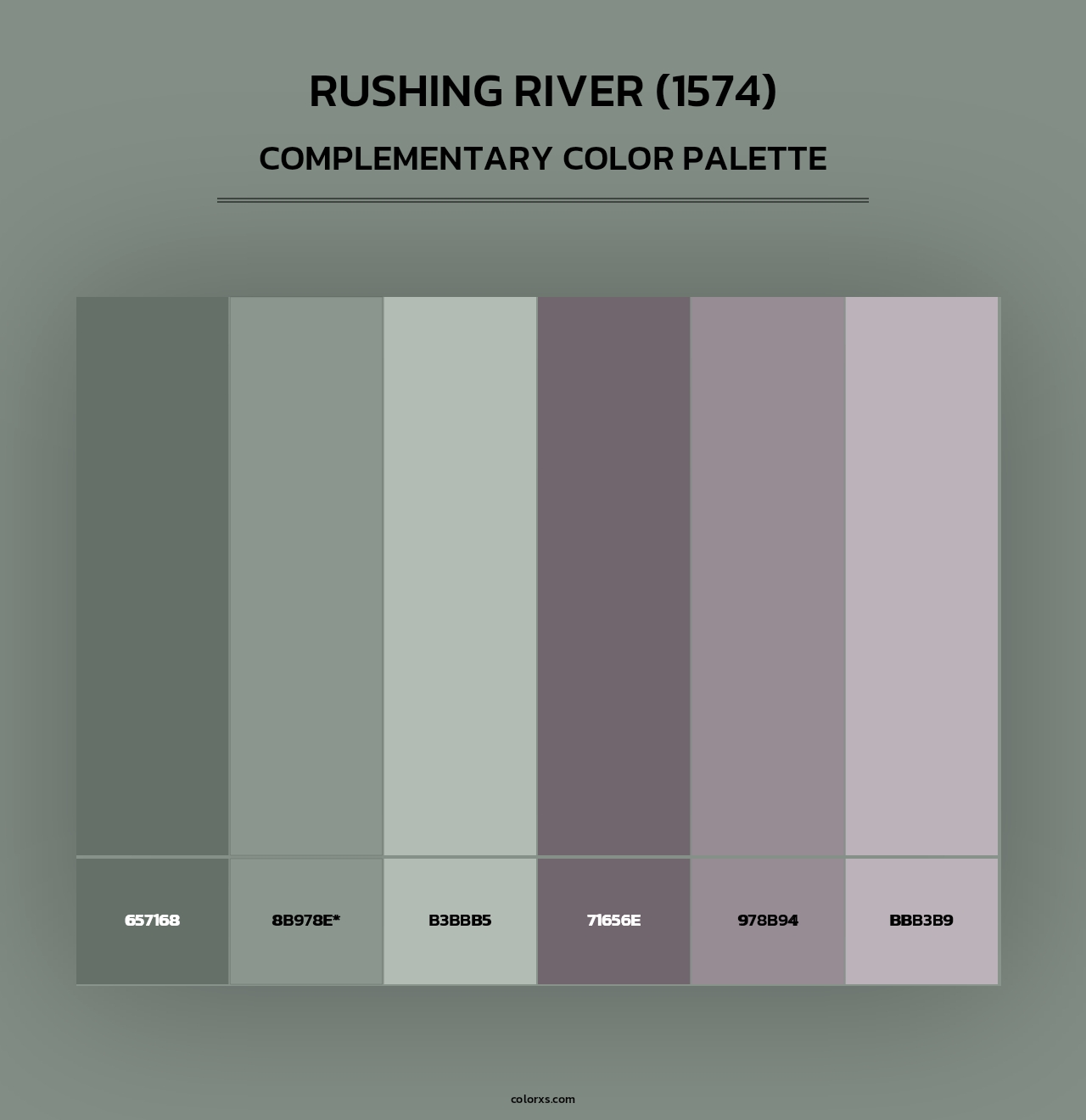 Rushing River (1574) - Complementary Color Palette