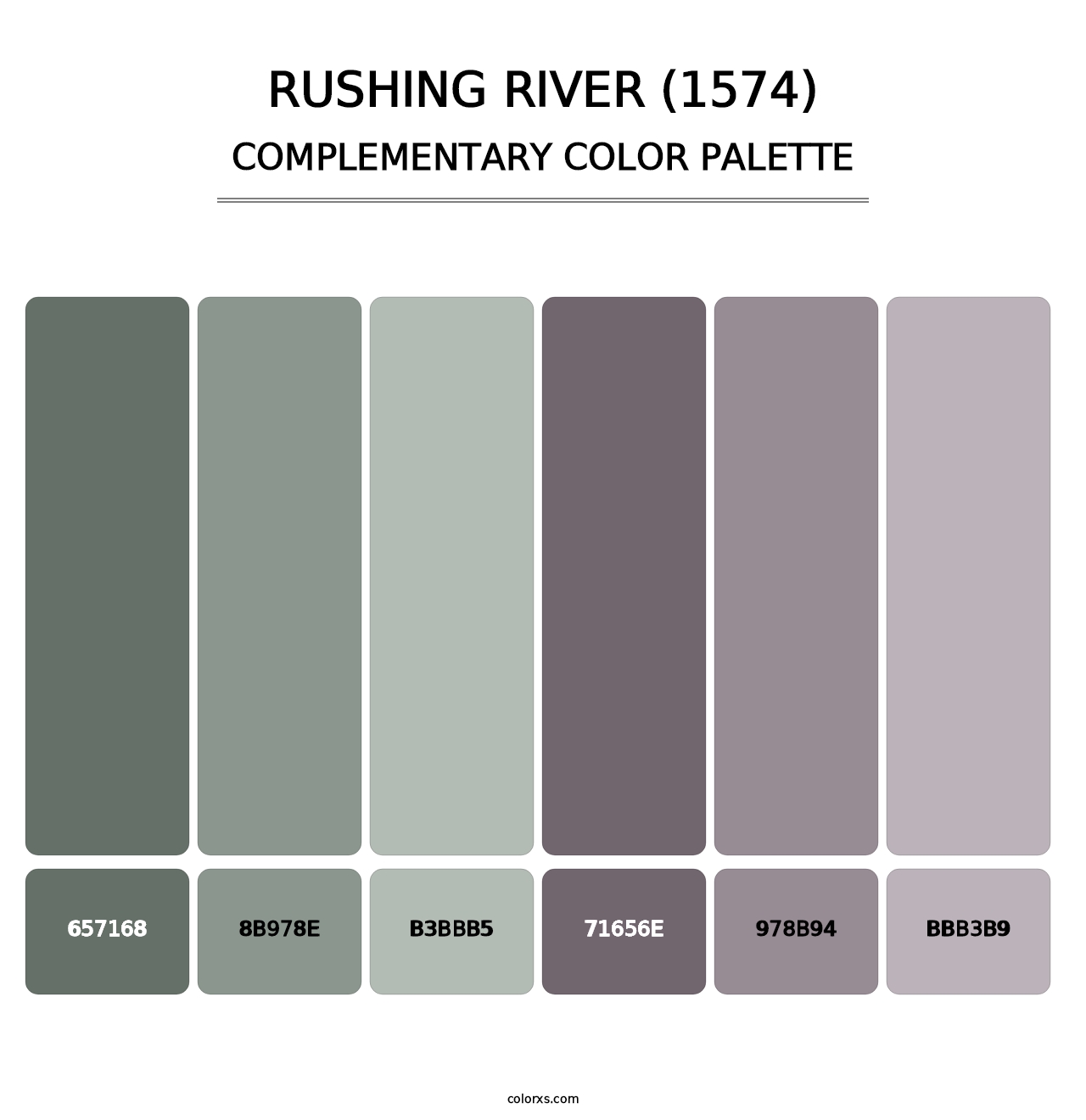 Rushing River (1574) - Complementary Color Palette