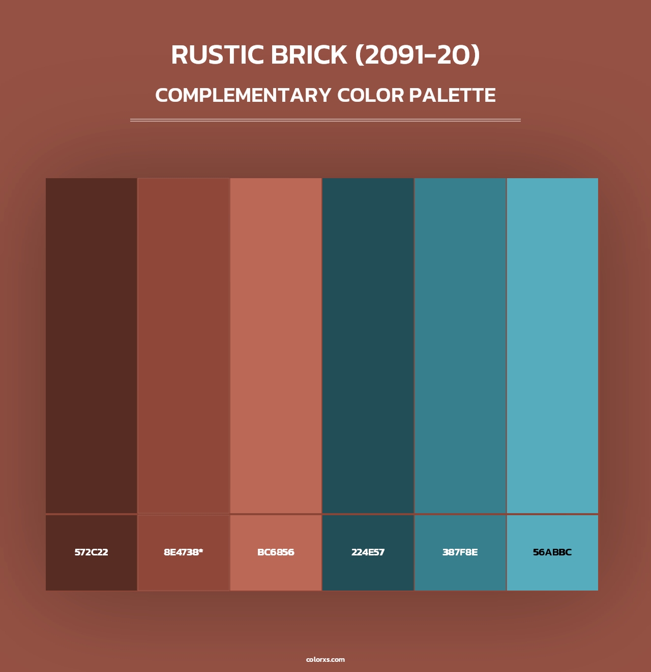 Rustic Brick (2091-20) - Complementary Color Palette