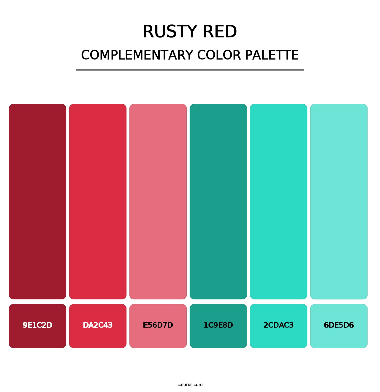 Rusty Red - Complementary Color Palette
