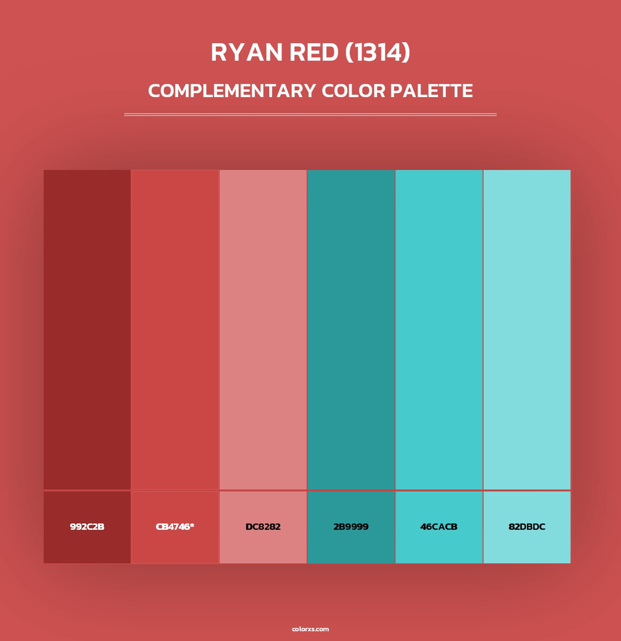 Ryan Red (1314) - Complementary Color Palette